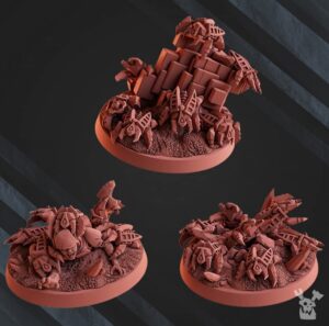 robot legions bot swarms x3 sci-fi wargame miniatures compatible with necrons