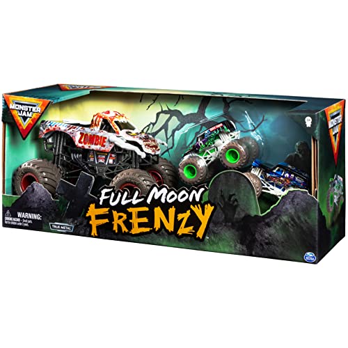 Monster Jam, Full Moon Frenzy 3-Pack of Official Exclusive Die-Cast Trucks