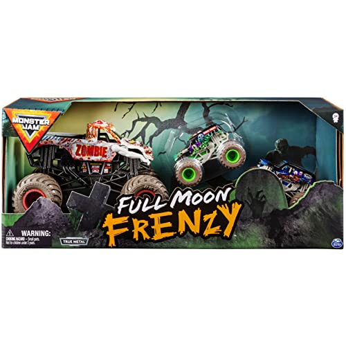 Monster Jam, Full Moon Frenzy 3-Pack of Official Exclusive Die-Cast Trucks