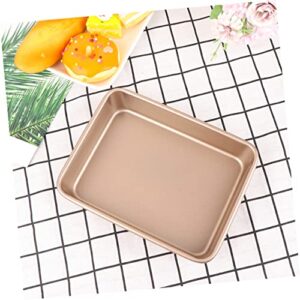 Luxshiny Pan Set 3 pcs Pans Roaster Carbon Meat Kitchen Cheesecake Toast Tool Pan Dessert Bread for Metal Tins Plate Deep Supplies Pie Leakproof Oblong Restaurant Household S Pot Loaf Tools Grill Set