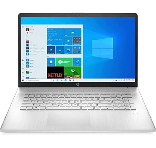 HP 17.3-inch FHD Laptop AMD Ryzen 3 8GB DDR4 RAM 512GB PCIe NVMe SSD Computer Storage AMD Radeon Graphics Windows 11 Home USB-C HDMI Wifi Bluetooth - Natural Silver 17-cp0001ca (Renewed)