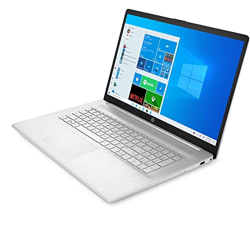 HP 17.3-inch FHD Laptop AMD Ryzen 3 8GB DDR4 RAM 512GB PCIe NVMe SSD Computer Storage AMD Radeon Graphics Windows 11 Home USB-C HDMI Wifi Bluetooth - Natural Silver 17-cp0001ca (Renewed)