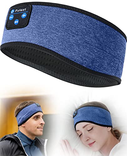 Fulext Sleep Headphones,Headband Headphones 10Hrs Bluetooth Headband with Cozy Earbuds Comfortable Sleeping Headphones for Side Sleepers, Sleep & Lounge Gift Idea for Women Men