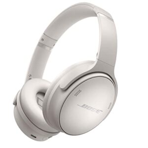 Bose QuietComfort 45 Wireless Noise Cancelling Headphones, White Smoke with Power Bank Charger