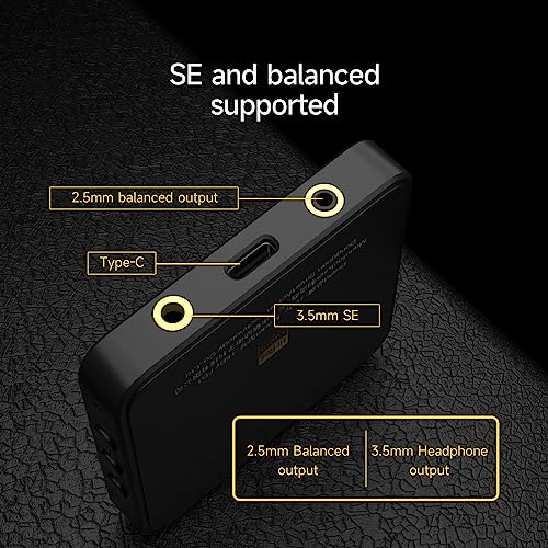 HiBy FD1 hi res USB c dac amp Portable dac Headphone amp Mini dac dongle with Balanced Headphone Output for iPhone/Android/iOS/Mac/Windows