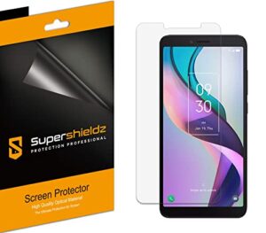 supershieldz (3 pack) designed for tcl ion x screen protector, high definition clear shield (pet)