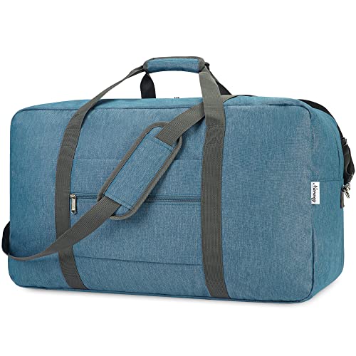 28 inch Extra Large Travel Duffel Bag Foldable Weekender Packable Lightweight Luggage Bag Overnight for Women and Men 85L (Navy Blue)