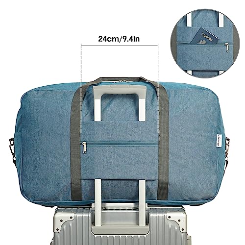 28 inch Extra Large Travel Duffel Bag Foldable Weekender Packable Lightweight Luggage Bag Overnight for Women and Men 85L (Navy Blue)