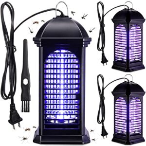 3 pieces electric mosquito zappers bug zapper with light 11 w mosquito killer insect trap mosquito killer for patio electric insect killer for home garden patio backyard and outdoor