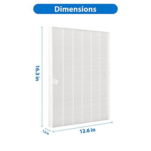 RONGJU 4 Pack 115115 True HEPA Replacement Filters A Size 21 for Winix PlasmaWave C535 5300 5300-2 5500 6300 6300-2 P300 9000 9500 9800 5000 5000B Air Purifier (4 HEPA)