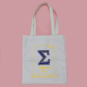 PWHAOO Sigma Gamma Rho Tote Bag Sigma Greater The Prissy Element Tote Bag Sgrho Educator Gift  (Sigma Greater TOTE)