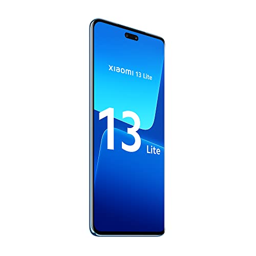 Xiaomi 13 Lite 5G + 4G LTE (128GB + 8GB) Global Unlocked 6.55" 50MP (Tmobile Mint USA Market and Global) + (Fast Car 51W Charger) (Lite Blue)