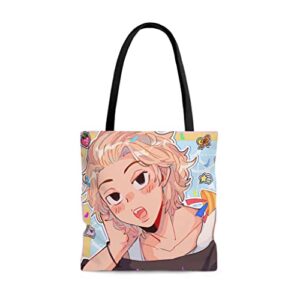 tokyo aesthetic revengers tote manjiro bag for women and men beach bag shopping bags school shoulder bag reusable grocery bags