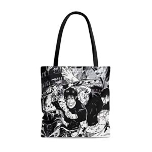 toji aesthetic & megumi tote bag for women and men beach bag shopping bags school shoulder bag reusable grocery bags