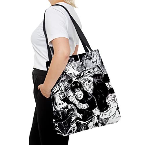 Toji Aesthetic & Megumi Tote Bag for Women and Men Beach Bag Shopping Bags School Shoulder Bag Reusable Grocery Bags