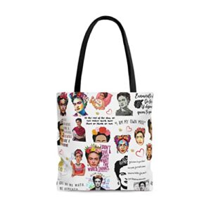 tropical aesthetic flowers tote frida bag for women and men beach bag shopping bags school shoulder bag reusable grocery bags