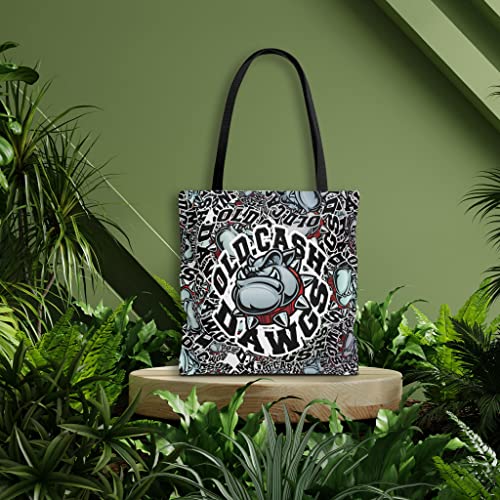 Dawgs Aesthetic Tote Bag for Women and Men Beach Bag Shopping Bags School Shoulder Bag Reusable Grocery Bags