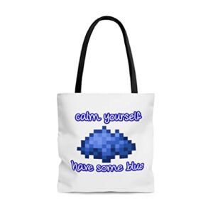 have some blue aesthetic tote bag for women and men beach bag shopping bags school shoulder bag reusable grocery bags