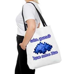 Have Some Blue Aesthetic Tote Bag for Women and Men Beach Bag Shopping Bags School Shoulder Bag Reusable Grocery Bags
