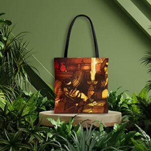 C0nan the barbarian Aesthetic Tote Bag for Women and Men Beach Bag Shopping Bags School Shoulder Bag Reusable Grocery Bags