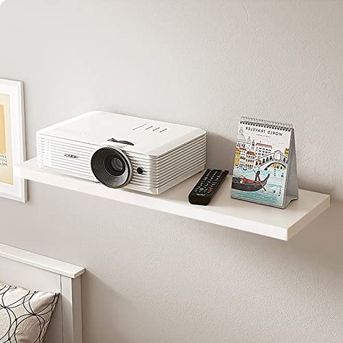 SEMOFO White Floating Shelves for Wall,Set of 3 Floating Shelf Wall Mounted Modern White Wooden Display Wall Shelves for Living Room Bedroom Kitchen Bathroom Kitchen,Length 16.5''