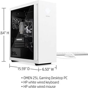 HP OMEN 25L Gaming & Entertainment Desktop PC (AMD Ryzen 5 5600G 6-Core, 32GB RAM, 2TB PCIe SSD + 6TB HDD (3.5), GeForce GTX 1660 Super, WiFi, Bluetooth, HDMI, Win 11 Home) Refurbished (Renewed)