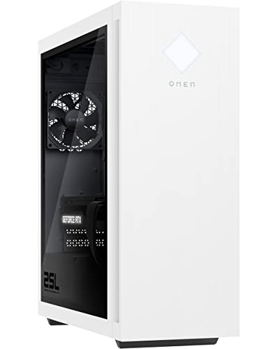 HP OMEN 25L Gaming & Entertainment Desktop PC (AMD Ryzen 5 5600G 6-Core, 32GB RAM, 2TB PCIe SSD + 6TB HDD (3.5), GeForce GTX 1660 Super, WiFi, Bluetooth, HDMI, Win 11 Home) Refurbished (Renewed)