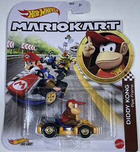 hot wheels - mario kart - diddy kong - pipe frame - 2023 - mint/nrmint ships bubble wrapped in a box