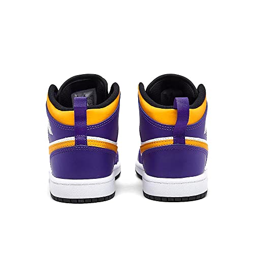 Little Kid's Jordan 1 Mid Dark Concord/Taxi-White-Black (DQ8424 517) - 11