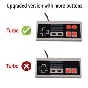 Classic Retro Console, AV Output NES Video Game Built-in 620 Games with 2 Classic Controllers