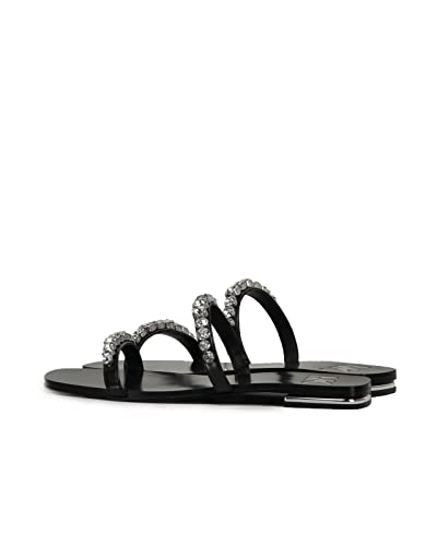 Michael Kors Jessa Flat Sandal Black 8 M