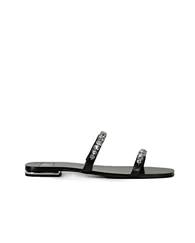 Michael Kors Jessa Flat Sandal Black 8 M