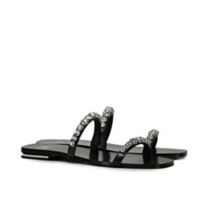 Michael Kors Jessa Flat Sandal Black 8 M