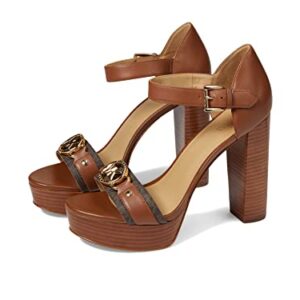 Michael Kors Rory Platform Sandal Luggage 9 M