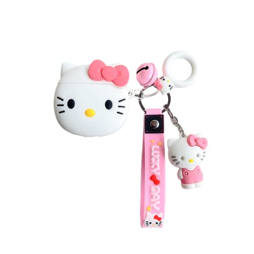 for Air Pod Pro 2019/Pro 2 Case 2022, Cartoon Cute Kawaii Silicone Cases for AirPod Pro 2 Design Character Cover Cool Unique Fashion Fun Funny Soft Coves for Girls Girly Boys (baiseshoubing pro)