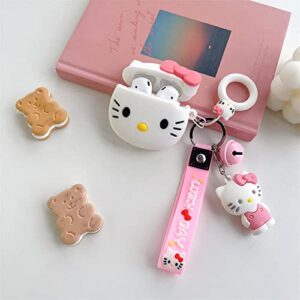 for Air Pod Pro 2019/Pro 2 Case 2022, Cartoon Cute Kawaii Silicone Cases for AirPod Pro 2 Design Character Cover Cool Unique Fashion Fun Funny Soft Coves for Girls Girly Boys (baiseshoubing pro)