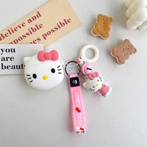 for Air Pod Pro 2019/Pro 2 Case 2022, Cartoon Cute Kawaii Silicone Cases for AirPod Pro 2 Design Character Cover Cool Unique Fashion Fun Funny Soft Coves for Girls Girly Boys (baiseshoubing pro)