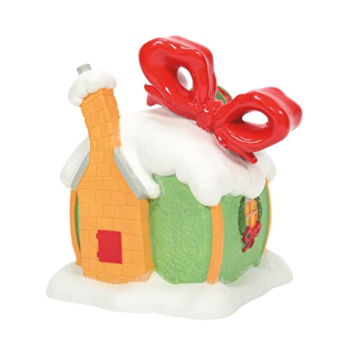 Department 56 Dr. Seuss The Grinch Village Every Who's Ribbon and Bows Lit Building, 6.93 Inch, Multicolor