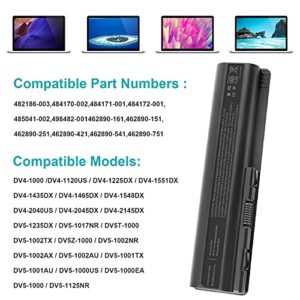 Laptop Battery for HP Pavilion G50 G60 G61G70 G71 Series DV4-2040US DV5-1010 CQ40 CQ45 CQ50 CQ60 EV06 KS524AA 462889-141 462890-542 484171-001 485041-001 HSTNN-DB72 HSTNN-CB72 HSTNN-IB72 HSTNN-UB72