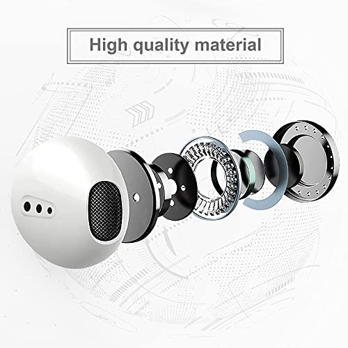 UMEIZXIN 2 Pack Wired Earbuds with 3.5mm Jack, Earphones in-Ear Headphones with Microphone,HiFi Stereo, Powerful Bass and Clear Audio, Compatible with Apple, iPad, Android, Computer (Black,White)