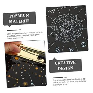 NUOBESTY Plastic Folders Exam Pattern Teacher Office Holder Profile Clip for Low Fashion Document Writing Paper Case Convenient Clipboards Letter Size Portable Clipboard Conference