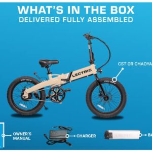 LECTRIC XP™ Lite Electric Bike | Adult Folding Bikes - Weighs Only 46lbs | 40+ Mile Range w/ 5 Pedal-Assist Levels | 20mph Top Speed - Class 1 and 2 eBike