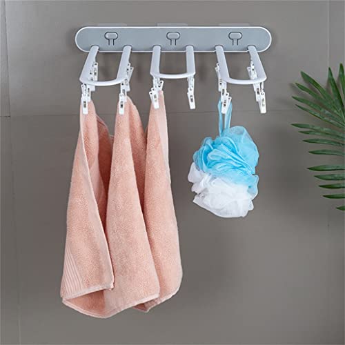 N/A Folding Multifunctional Clothes Rack Wardrobe Storage Rack Space Saving Clothes Rack (Color : D, Size