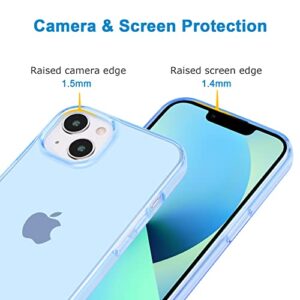 JJGoo Compatible with iPhone 13 Mini Case, Soft Transparent Shockproof Protective Slim Thin Bumper Phone Cover for iPhone 13 Mini - 5.4 inch, TranslucentBlue