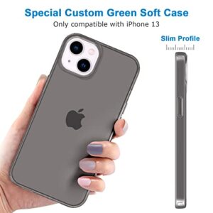 JJGoo Compatible with iPhone 13 Mini Case, Soft Transparent Shockproof Protective Slim Thin Bumper Phone Cover for iPhone 13 Mini - 5.4 inch, TranslucentBlack