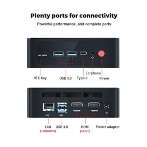 Beelink SER3 AMD Ryzen 5 3550H Processor Mini PC,Mini Computer with 16G DDR4 RAM/500GB M.2 NVMe 2280 SSD,Support 4K FPS/Dual HDMI/WiFi 5/BT4.0/Support Auto Power On