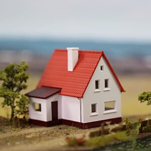 One Set N Scale 1:160 Model Village House Assembled Model Architectural Building Layout JZN03R