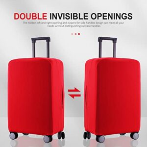 RainVillage Travel Luggage Cover Suitcase Protector Scratch-Resistant Fit 19-31 Inch Suitcase, Not Included Suitcase (Red, S(19-21 inch))