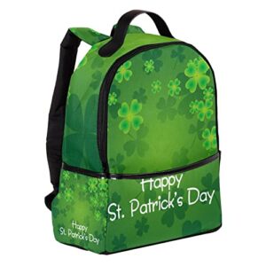 vbfofbv travel backpack, laptop backpack for women men, fashion backpack, green happy st. patrick's day