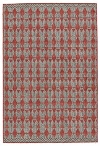 jaipur living vibe maji 4'x6' area rug, global red for outdoor spaces